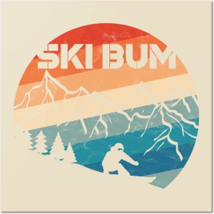 Retro Ski Bum Posters and Art